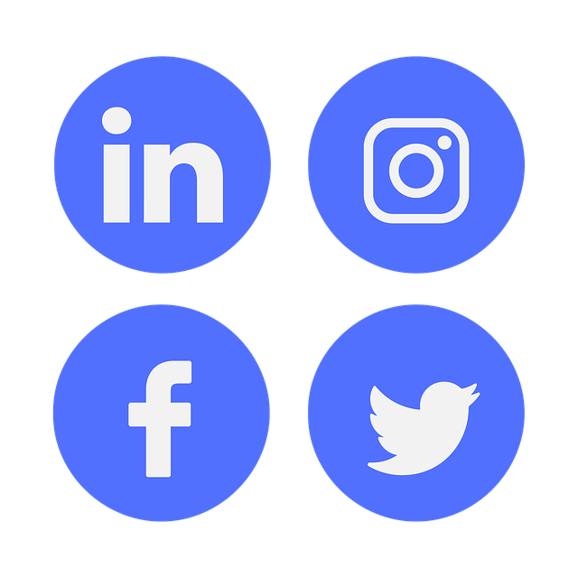 Different social media icons.